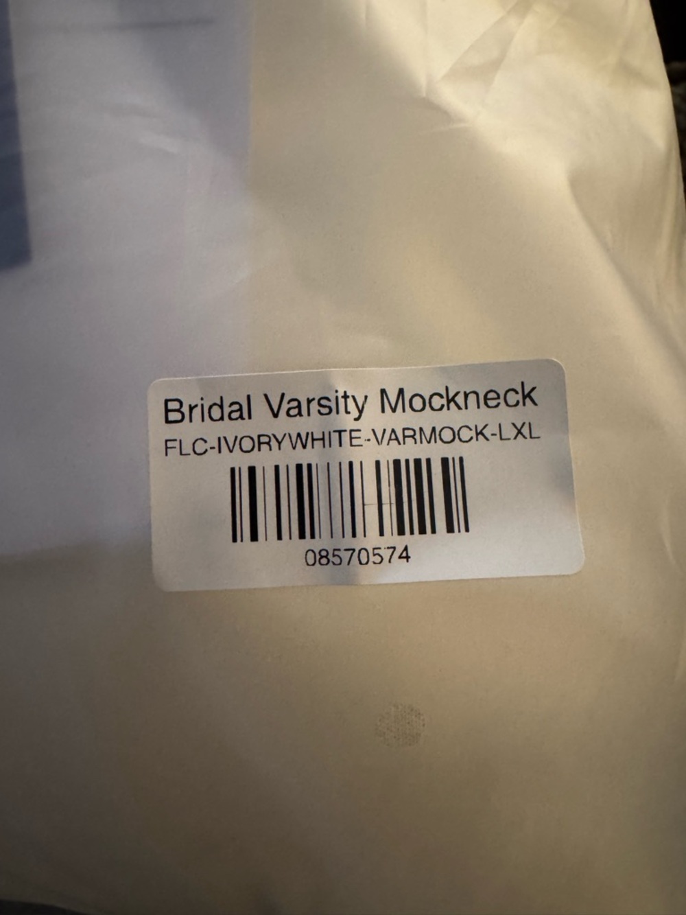 Parke Bridal Varsity
Mockneck in Pearl Size L/XL
NEW IN BAG - Picture 3 of 5